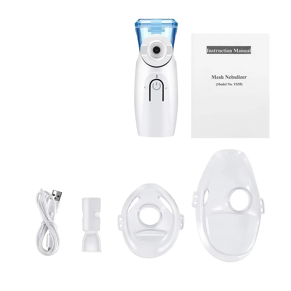 Handheld Mesh Nebulizer Portable Dual Mode Self Cleaning For Adults