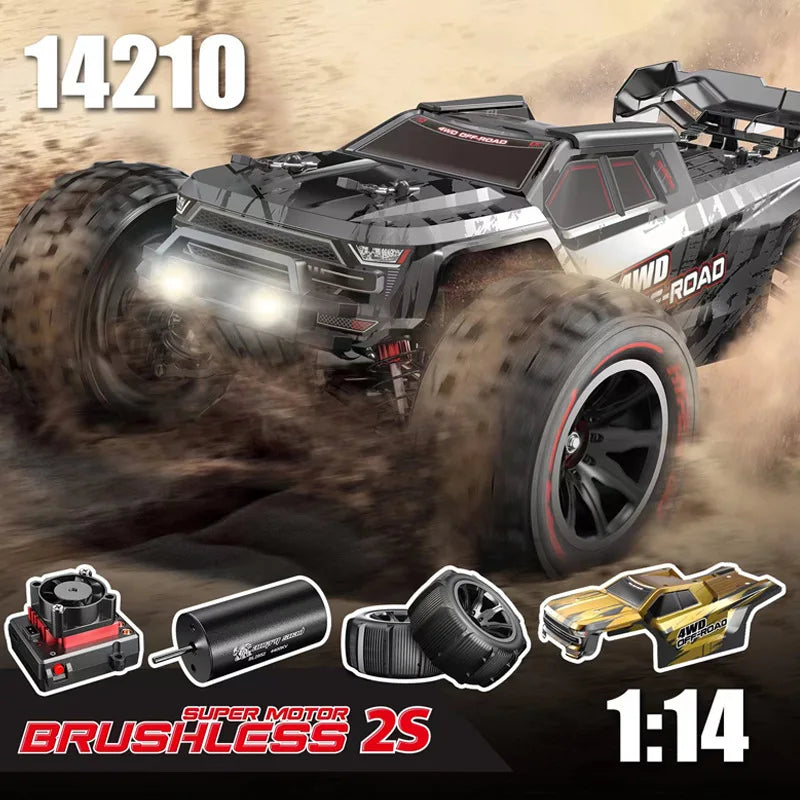 Jyscend Brushless RC Car 4WD Off Road Racing Truck 75kmh High Speed Remote Control for RC Hobbyists