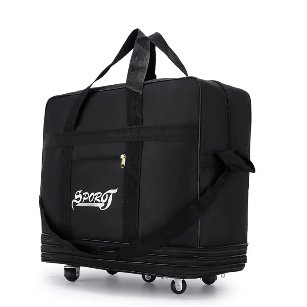 Expandable Foldable Trolley Luggage With Spinner Wheels For Travel