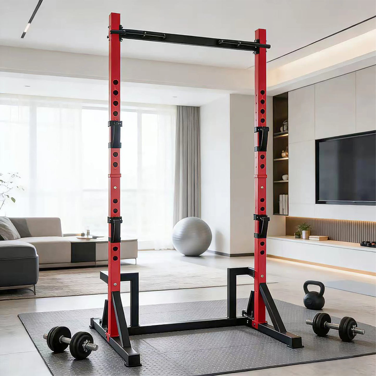 KERDOM Multifunction Power Rack With Pull Up And Dip Station