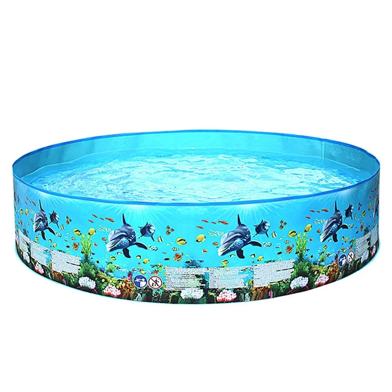 Shunmaii Inflatable Foldable Pool For Family Fun Easy Setup Durable Portable Outdoor Water Play
