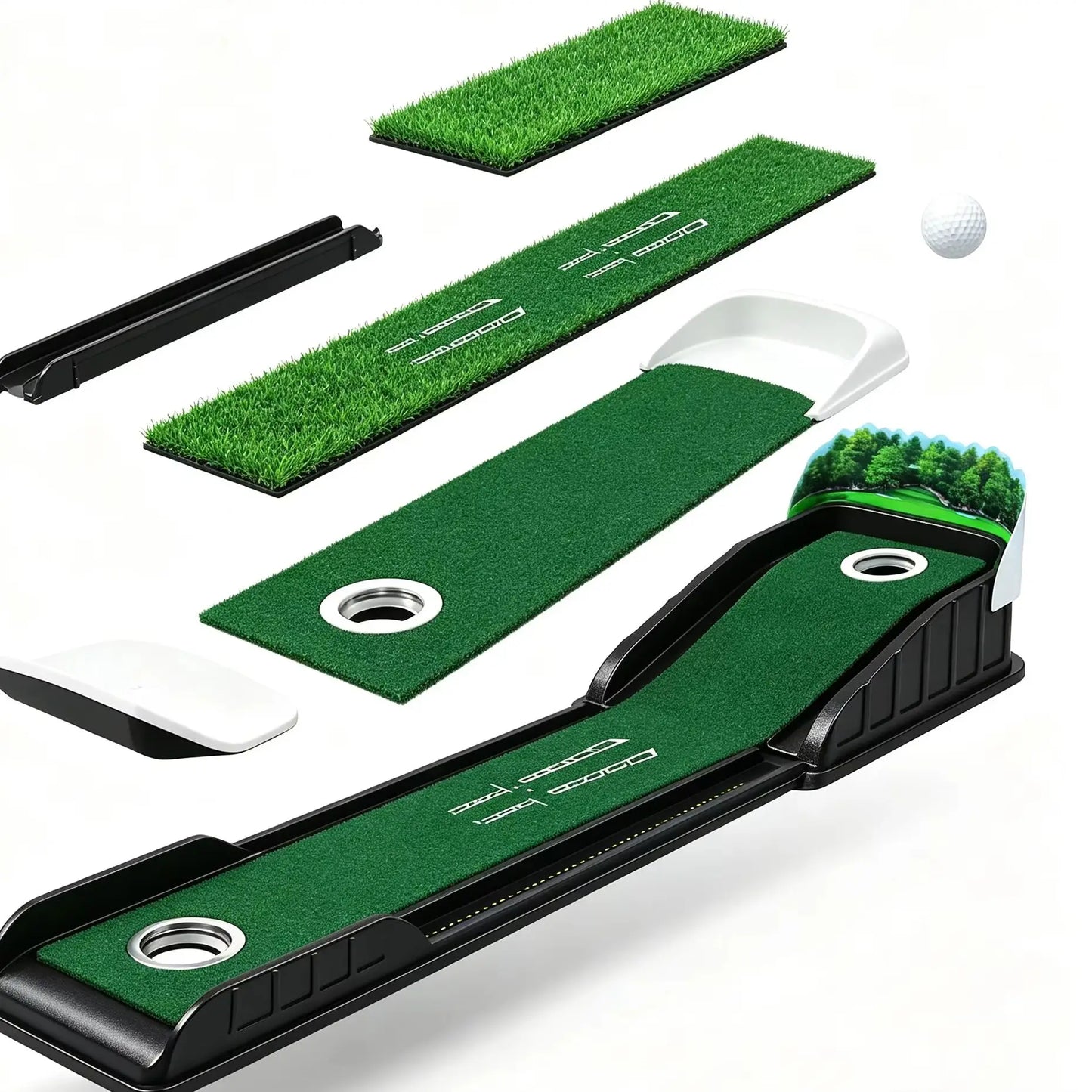 Automatic Golf Practice Ball Pad Auto Ball Return Recycling Trainer