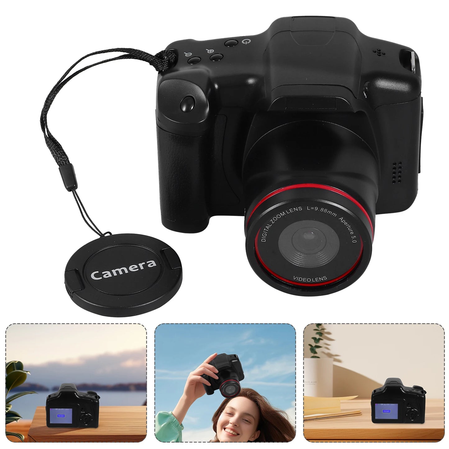 1080P Digital Vlog Camera Portable Travel Easy to Use