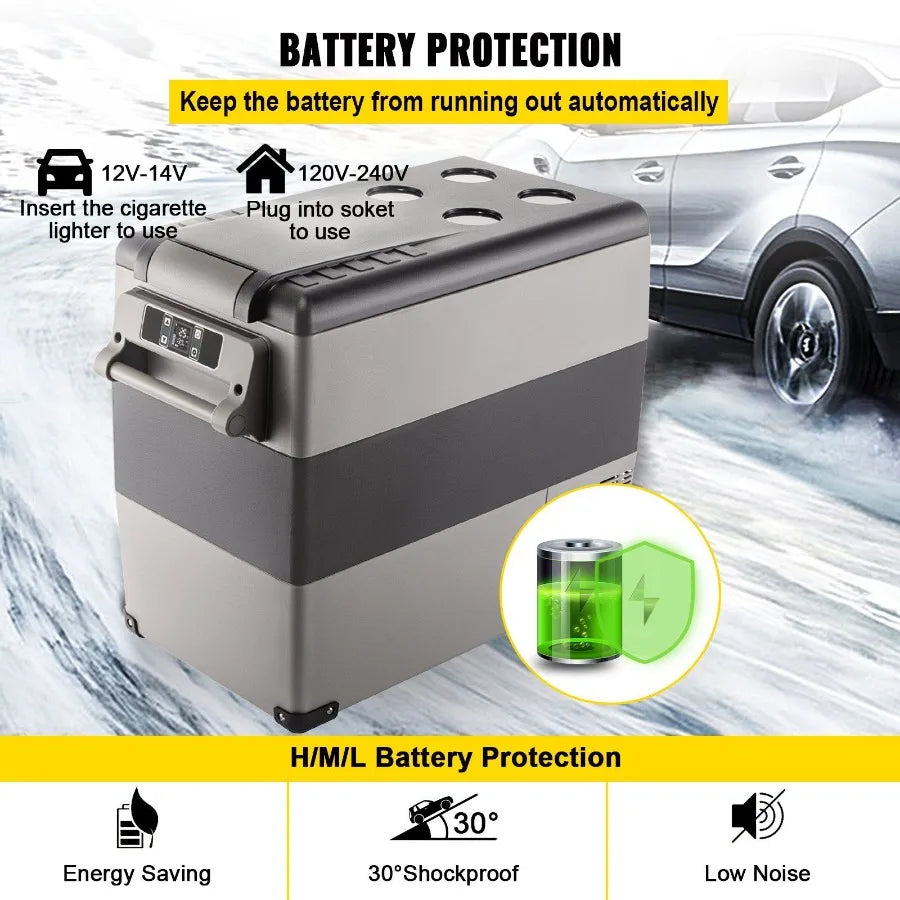 Dual Zone 58 Qt Portable Refrigerator Freezer 12V 24V