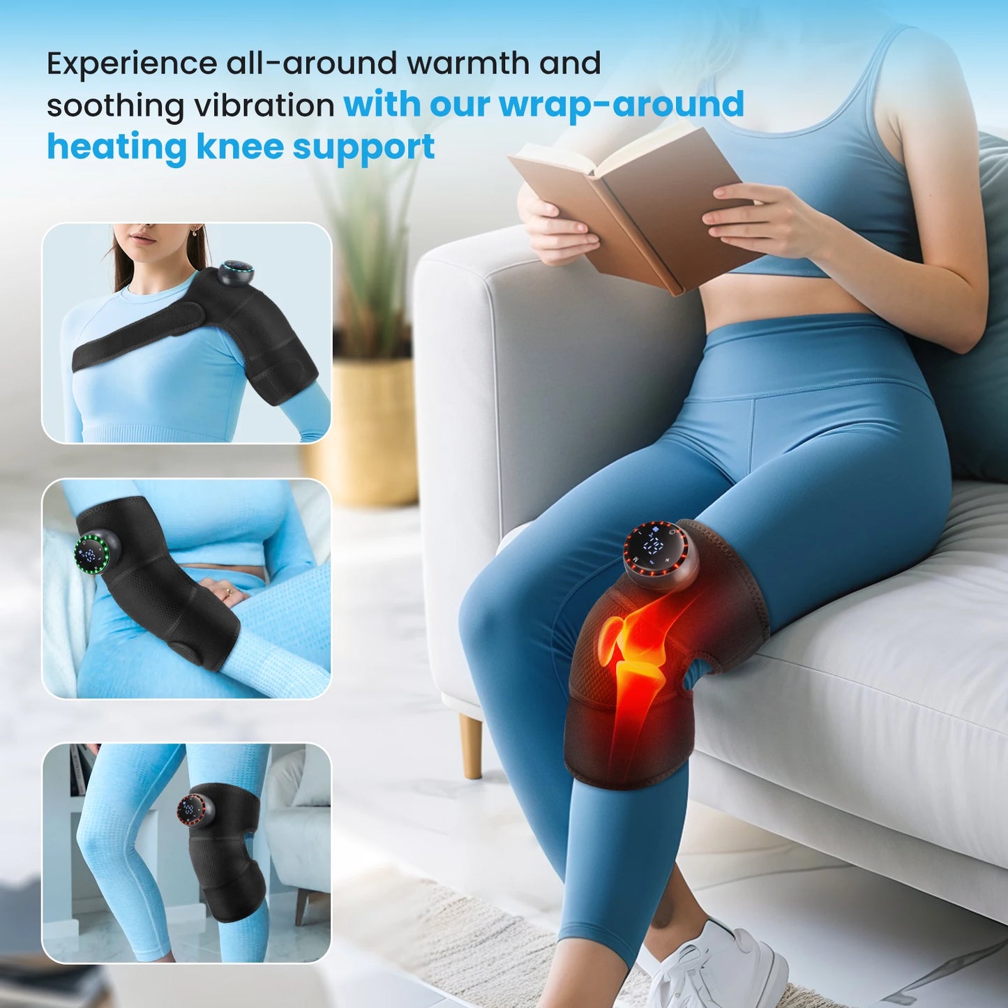 Hailicare Intelligent Electric Heating Knee Joint Protector With Vibration