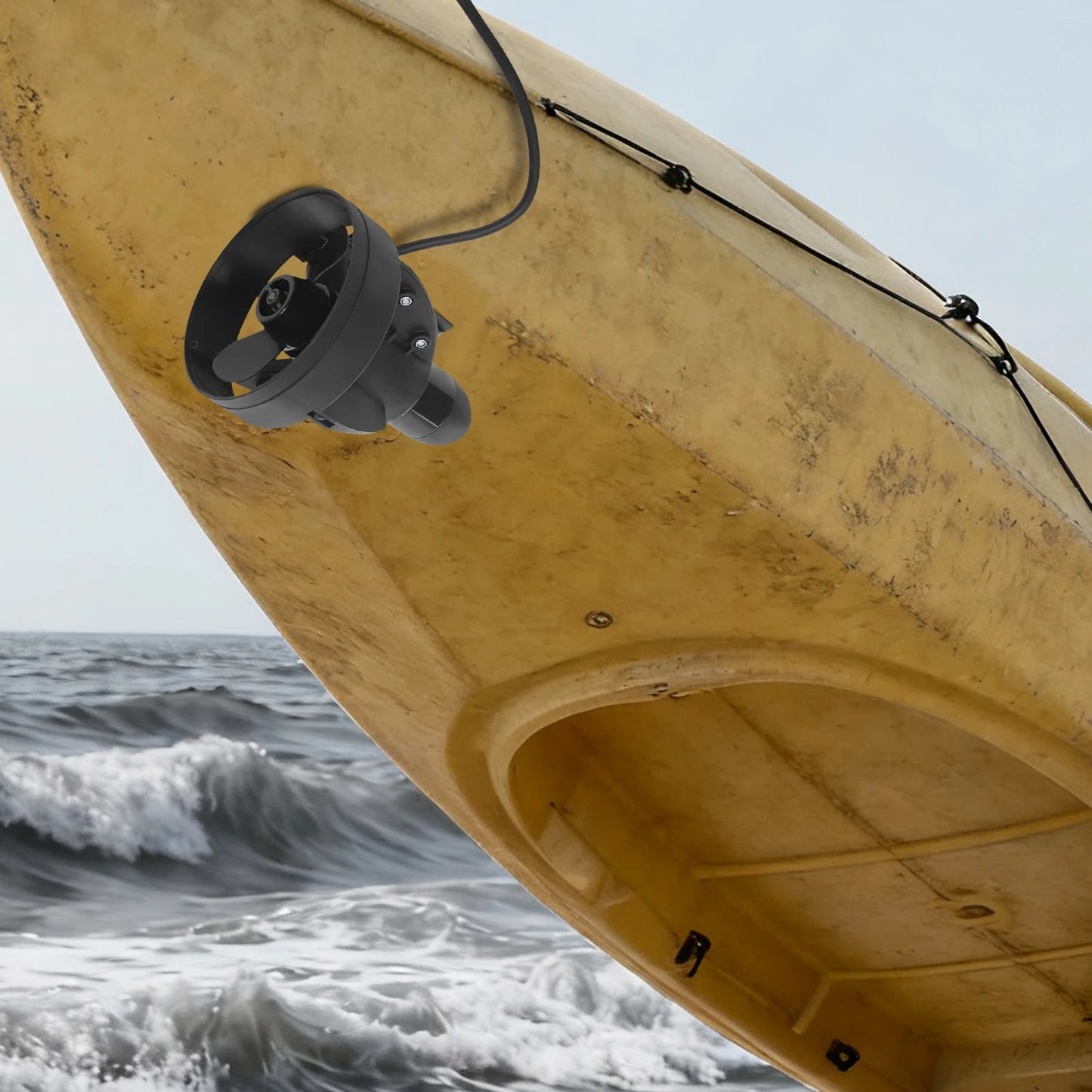 Underwater Electric Thruster For Paddle Boards 288W Brushed Motor Hands Free Boating For SUP Enthusiasts