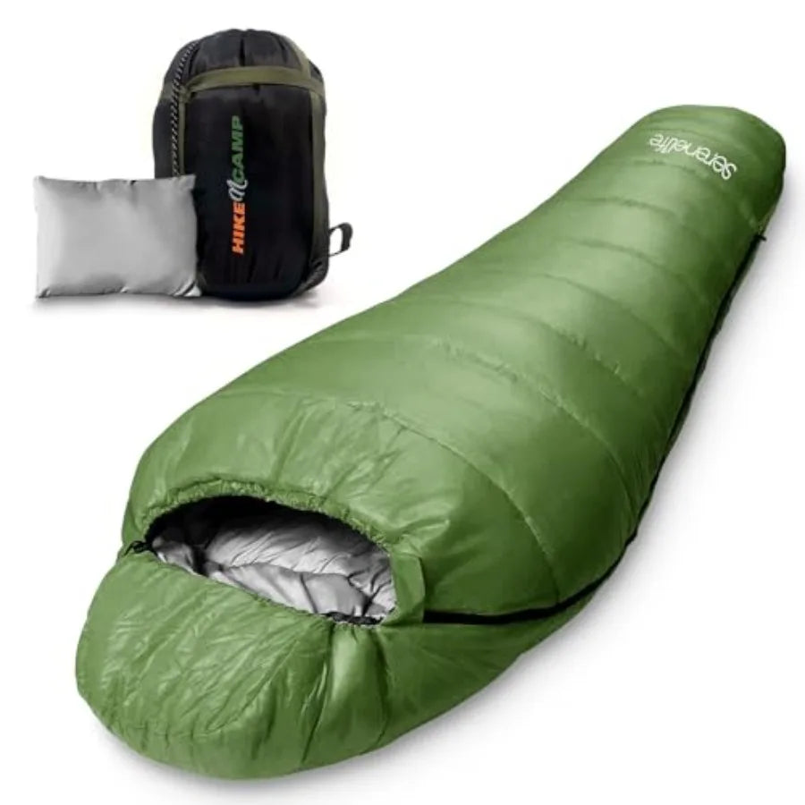 Cotton Mummy Sleeping Bag 0 Degree Military Style Lightweight Waterproof
