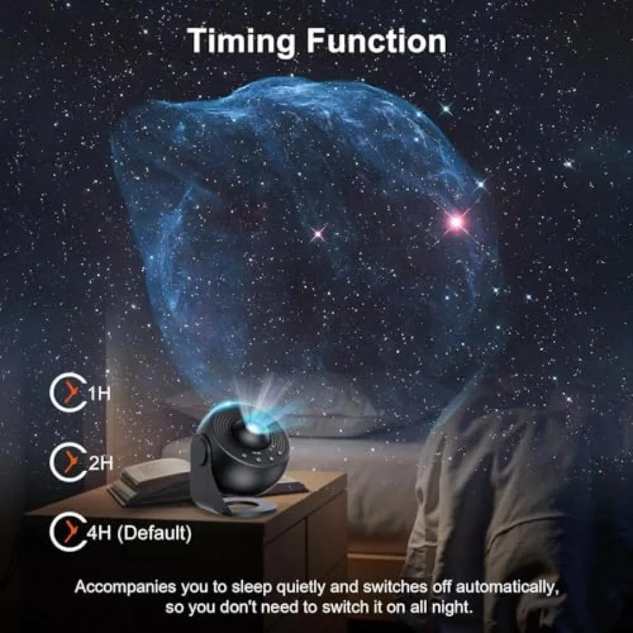 Galaxy Projector For Bedroom Nebula Light With Timer
