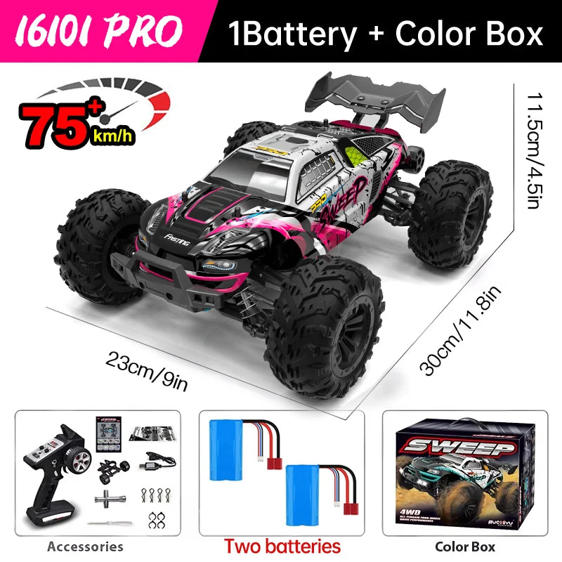 WLtoys 16101 Pro 116 Scale High Speed 4WD RC Car With LED Light