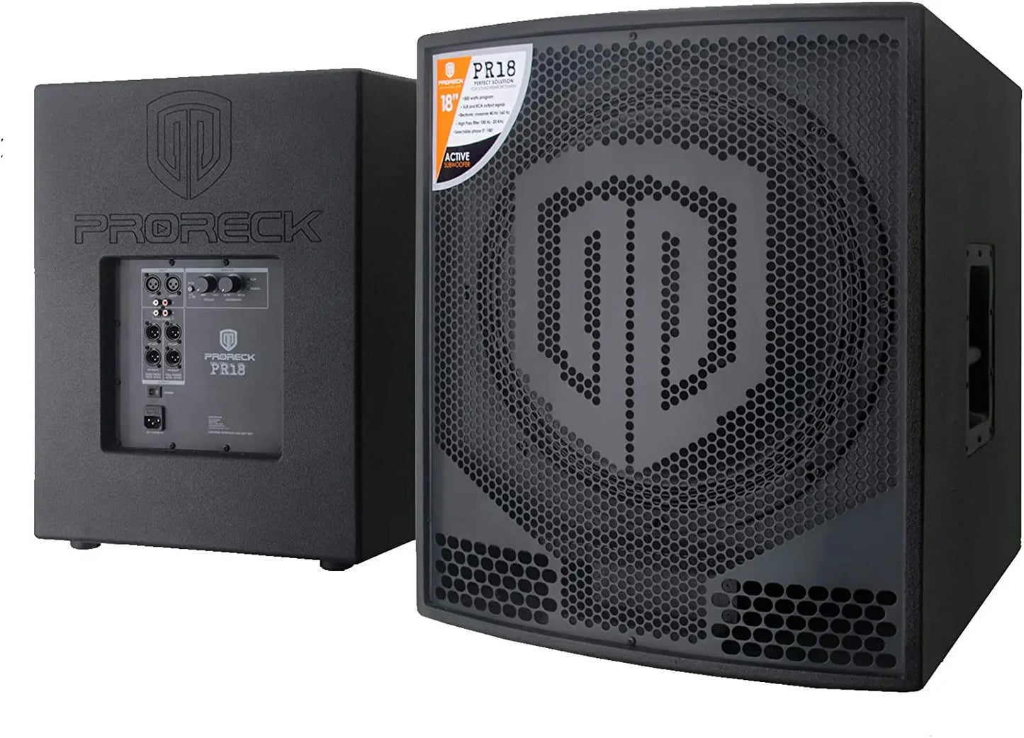 PRORECK PR18 Powered Subwoofer 2000W PMPO DJ PA Loudspeaker