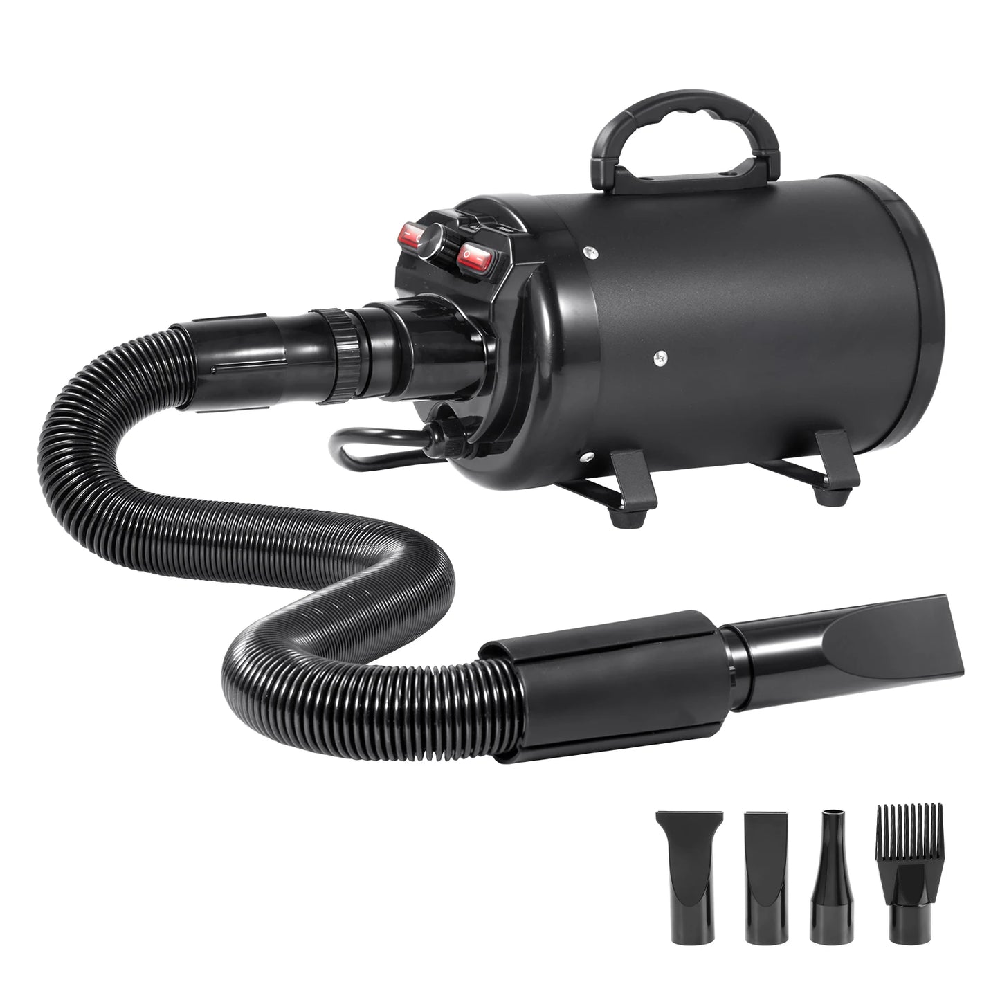 SucceBuy 2000W Pet Blow Dryer With Adjustable Speed And Nozzles