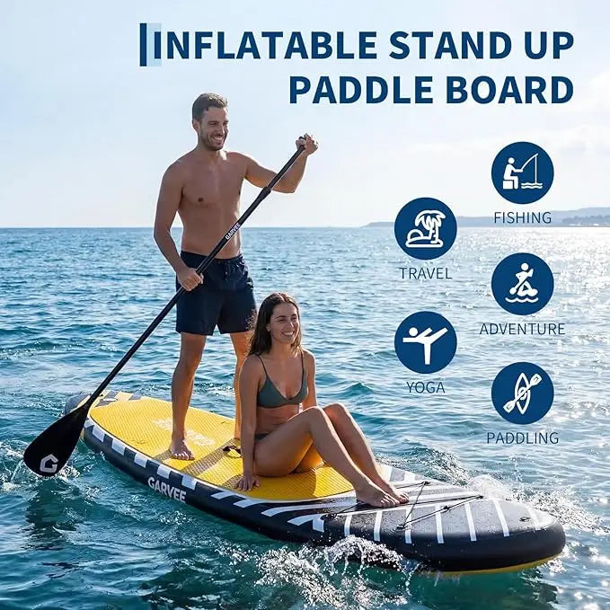 Inflatable Stand Up Paddle Board With Full SUP Accessories 2 In 1 Paddle And Stable Non Slip Deck For Adults And Youth