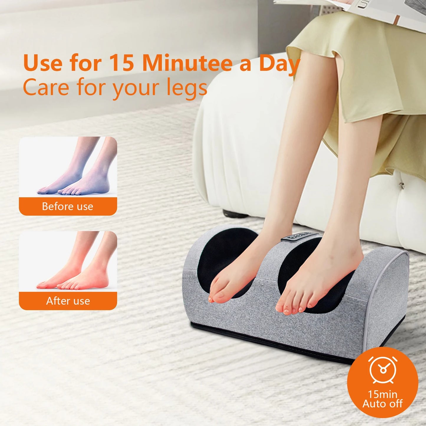 Foot Massage Machine Kneading Massager Feet And Legs Electric Heating