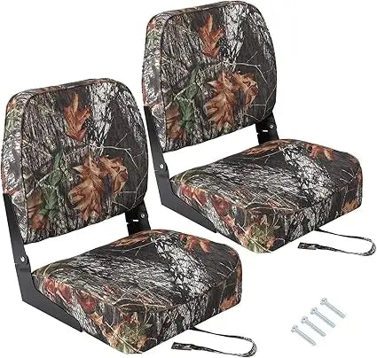 Boat Seats Low Back 2 Pack With Stainless Steel Screws Included Fold Down Chair For Fishing Boats Easy Install