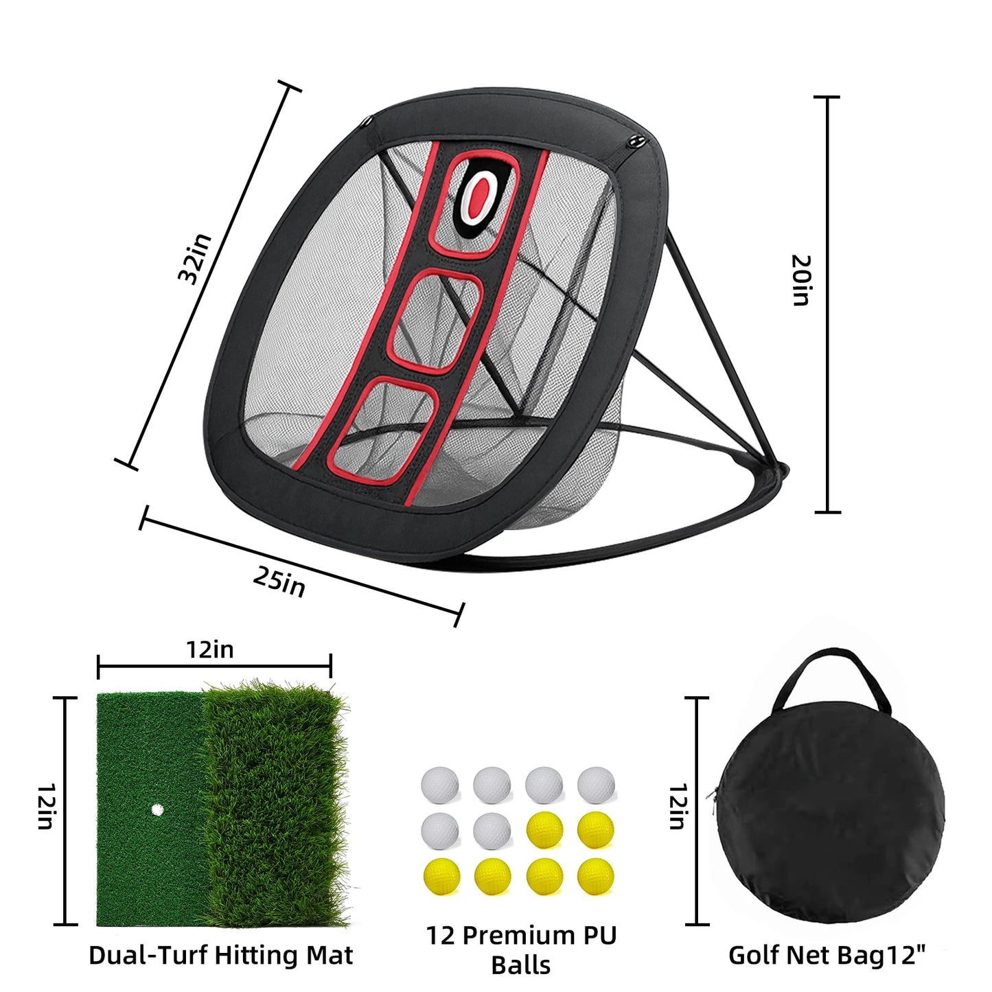 AESWGOF Golf Practice Net Direct From US Warehouse For Home Golf Training And Chipping