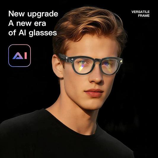 AI Smart Glasses With 8MP Camera ChatGPT Assistant Translation