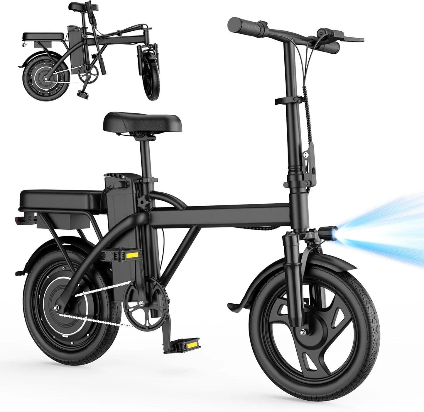 14 Inch Foldable 500W Electric Bike For City Commuting