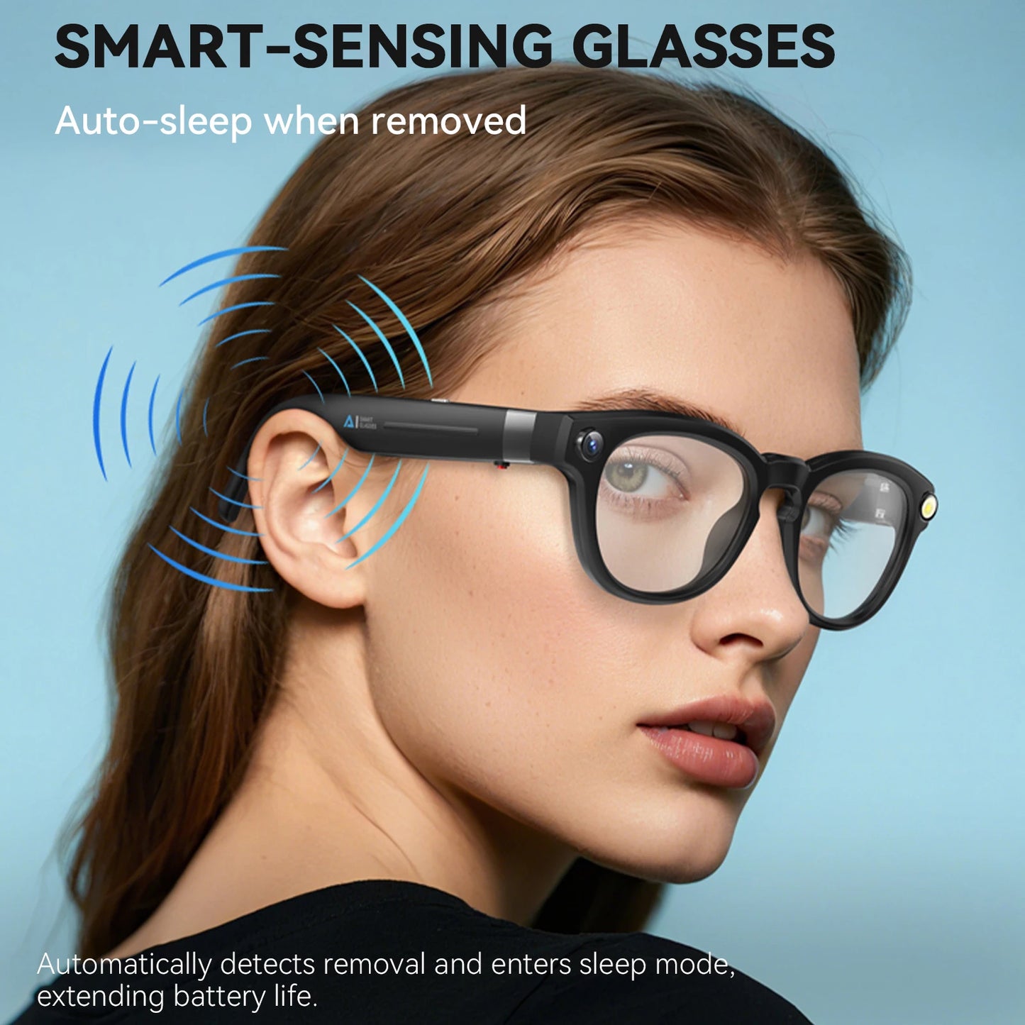 EIGIIS AI Smart Glasses With Bluetooth Call And AI Translation
