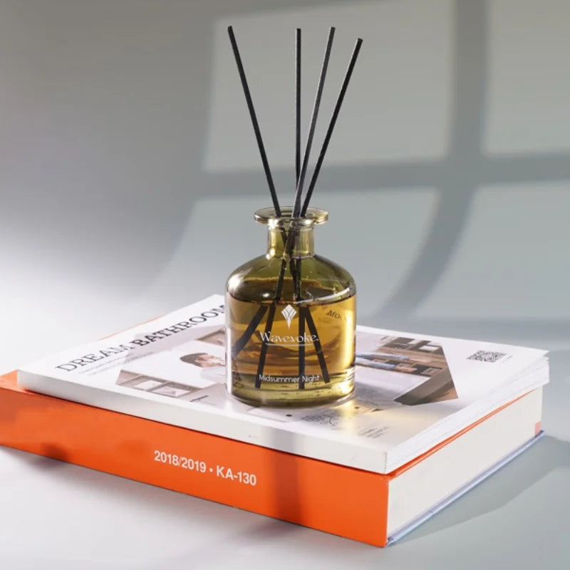 Rattan Reed Diffuser Sticks 6.7oz Natural Oil Home Fragrance Midsummer Night Ambience 8 Sticks for Home Decor