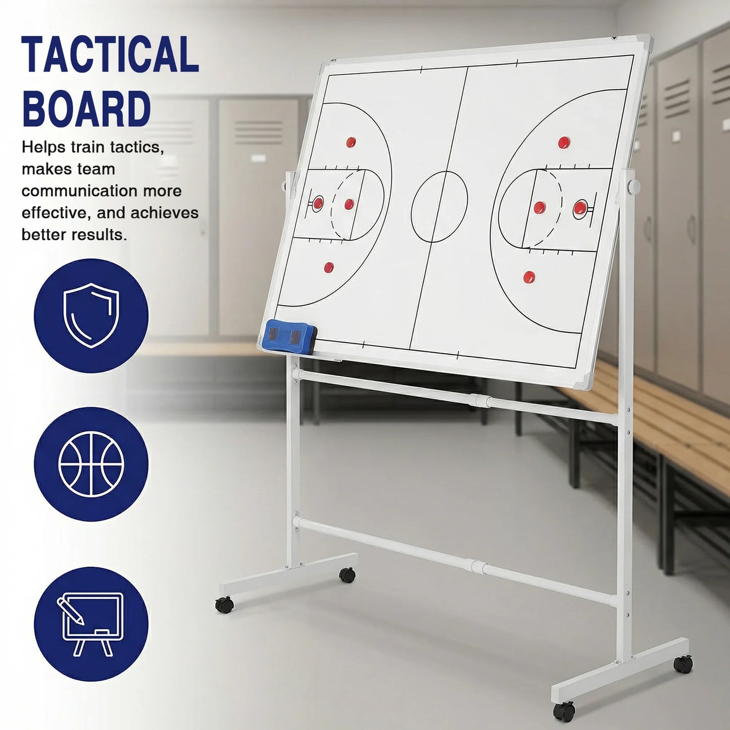 ALIILEE Double Sided Magnetic Coaching Soccer Board With Magnets
