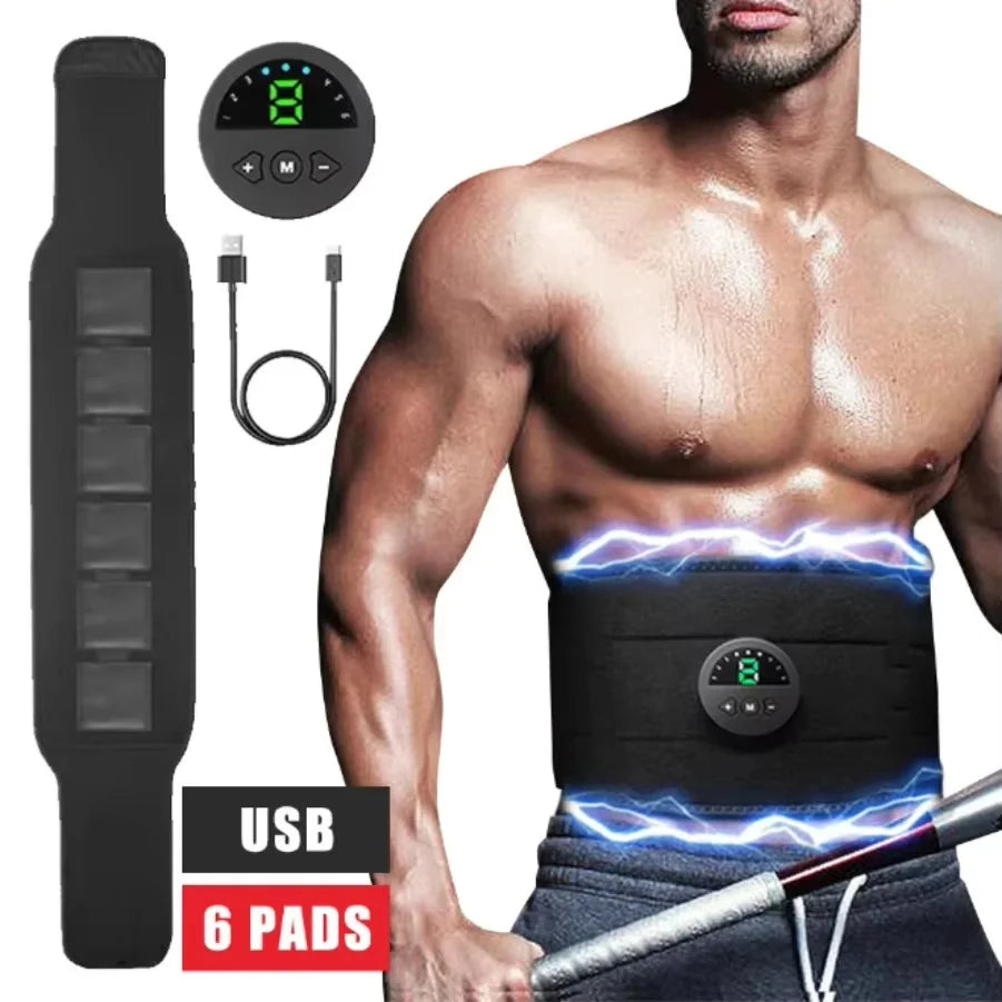 Jitesy Rechargeable EMS Abdominal Muscle Trainer Belt