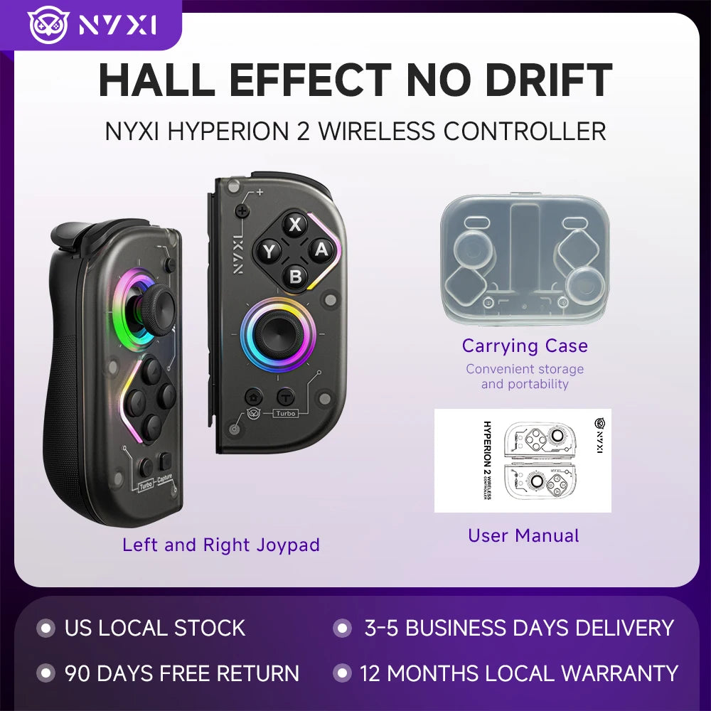 NYXI Hyperion 2 Hall Effect Wireless Controller For Nintendo Switch