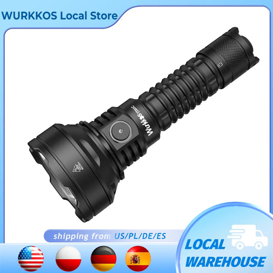 Wurkkos TD01C Rechargeable Tactical Flashlight 1800Lm USB C Waterproof