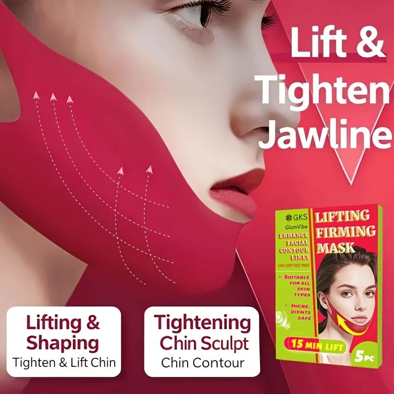 V Shaped Chin Strap Mask For Snug Facial Contour Lift