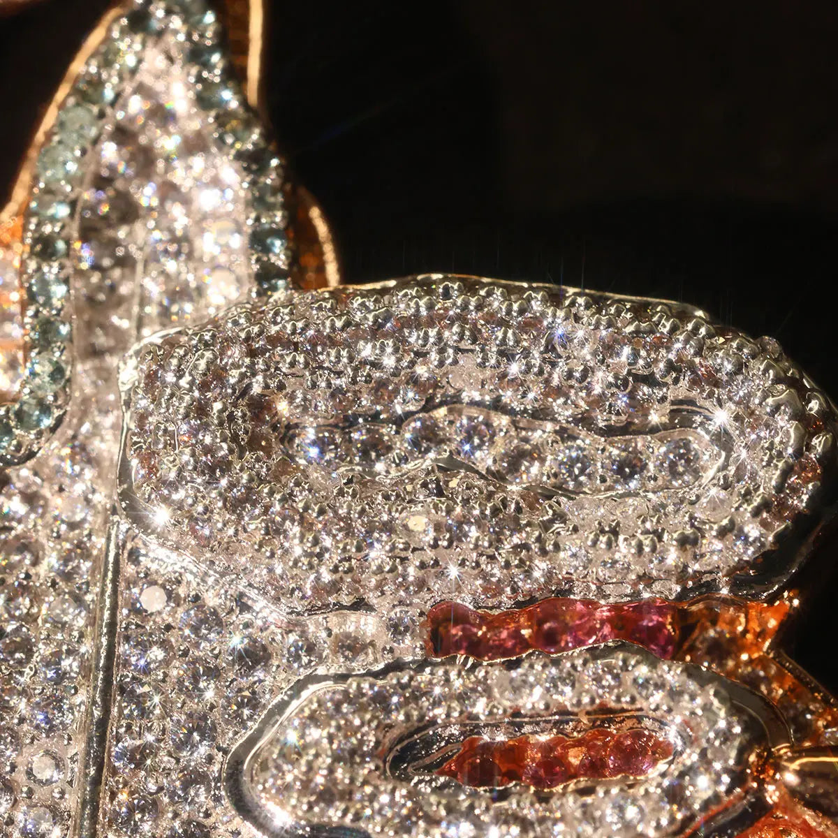 Lyee Cyee Iced Cubic Zirconia Hip Hop Pendant Necklace