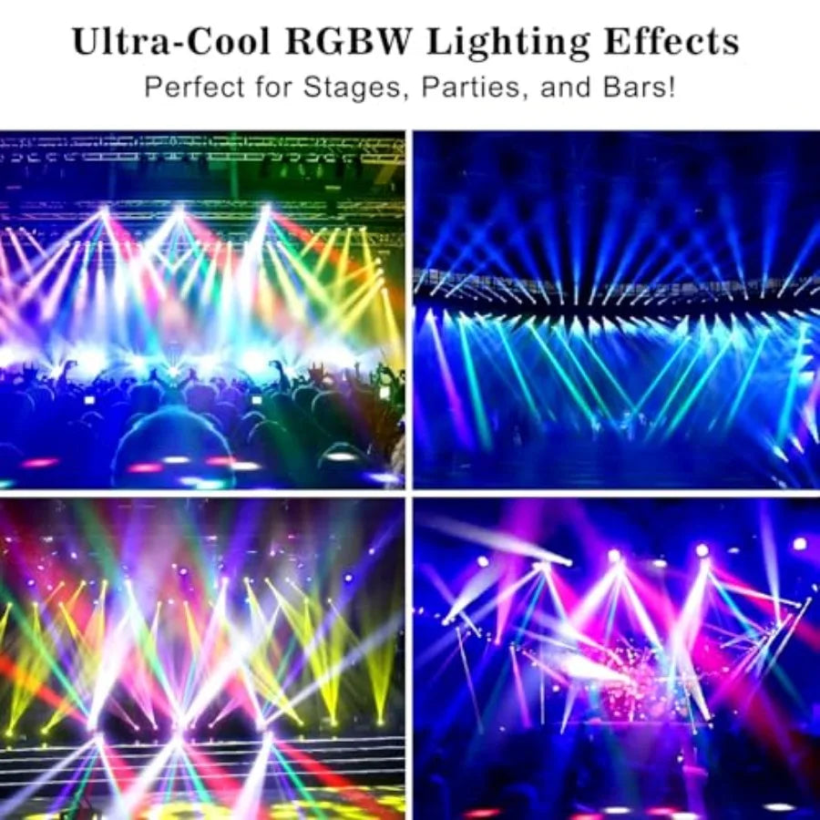 Spider Beam Moving Head DJ Light 8 LEDs RGBW Disco