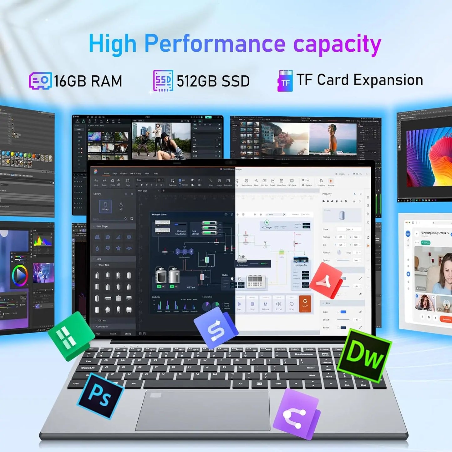 Xia Man Intel Core i3 6100U Laptop 16GB RAM 1TB SSD Windows 11 Pro