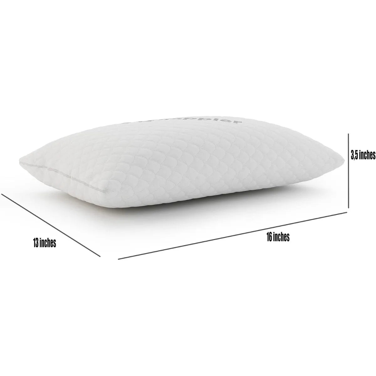 XIUWO Compressible Shredded Memory Foam Travel Pillow For Airplanes