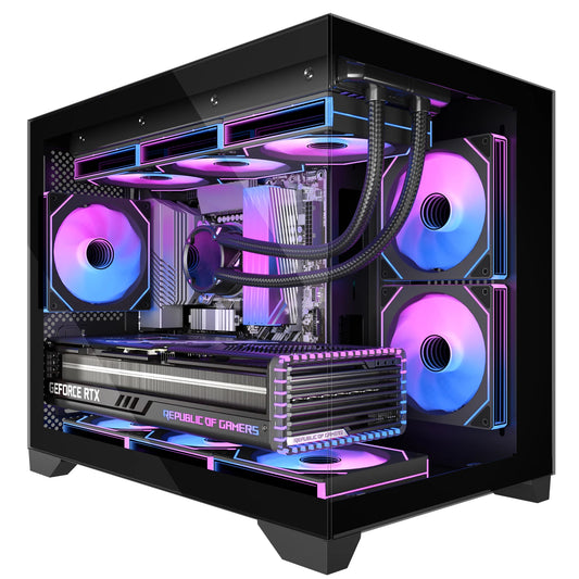 Gaming PC Case With Tempered Glass And Three ARGB Fans