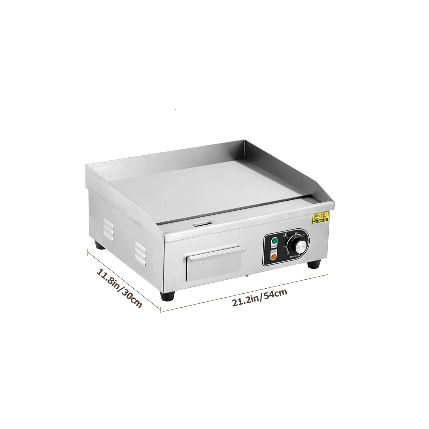 HiMISS Electric Griddle With Adjustable Temperature 122 to 572F
