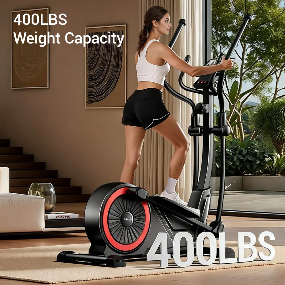 UMAY ET70 Magnetic Elliptical Exercise Machine With LCD Monitor