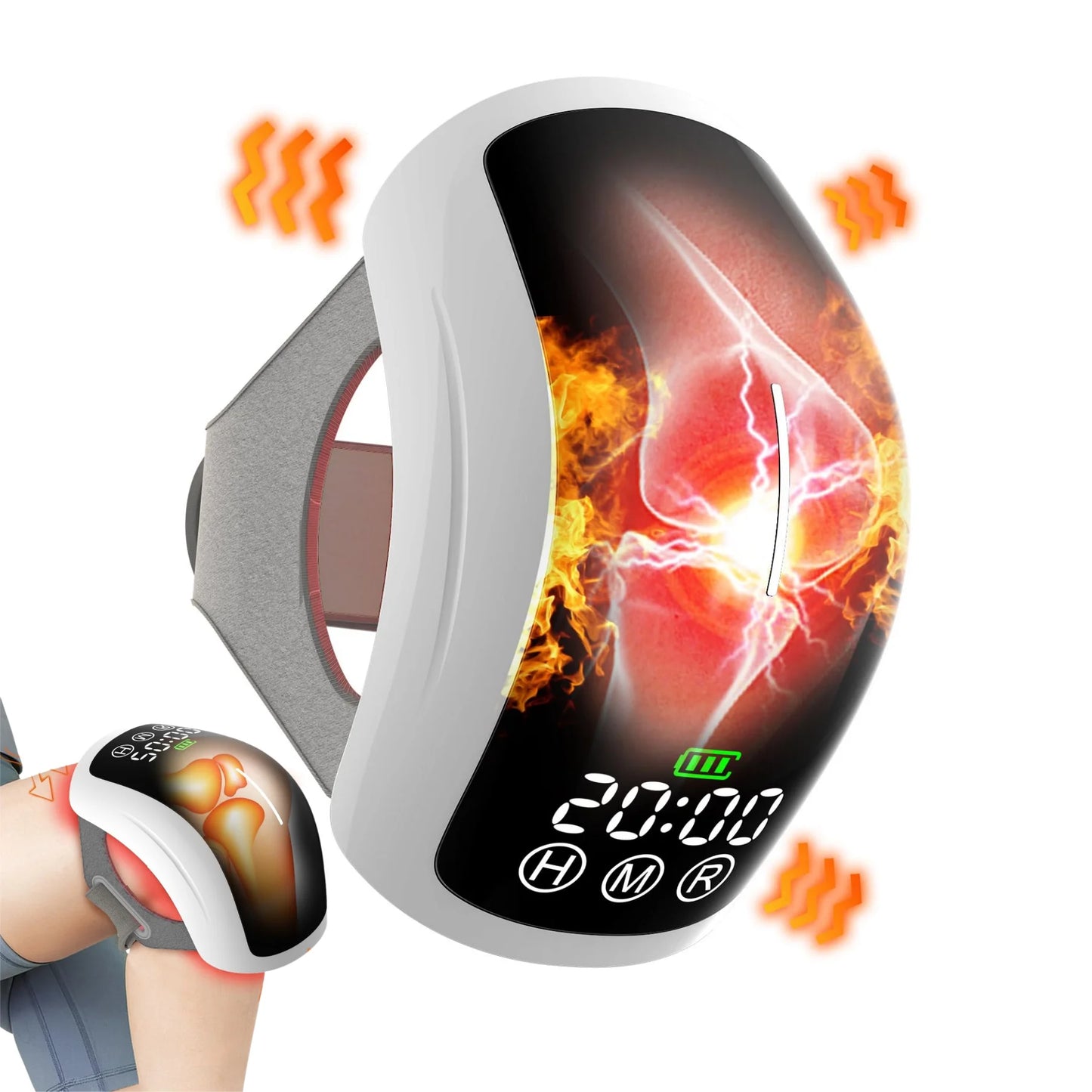 Jitesy Electric Heated Knee Massager With Red Light Therapy