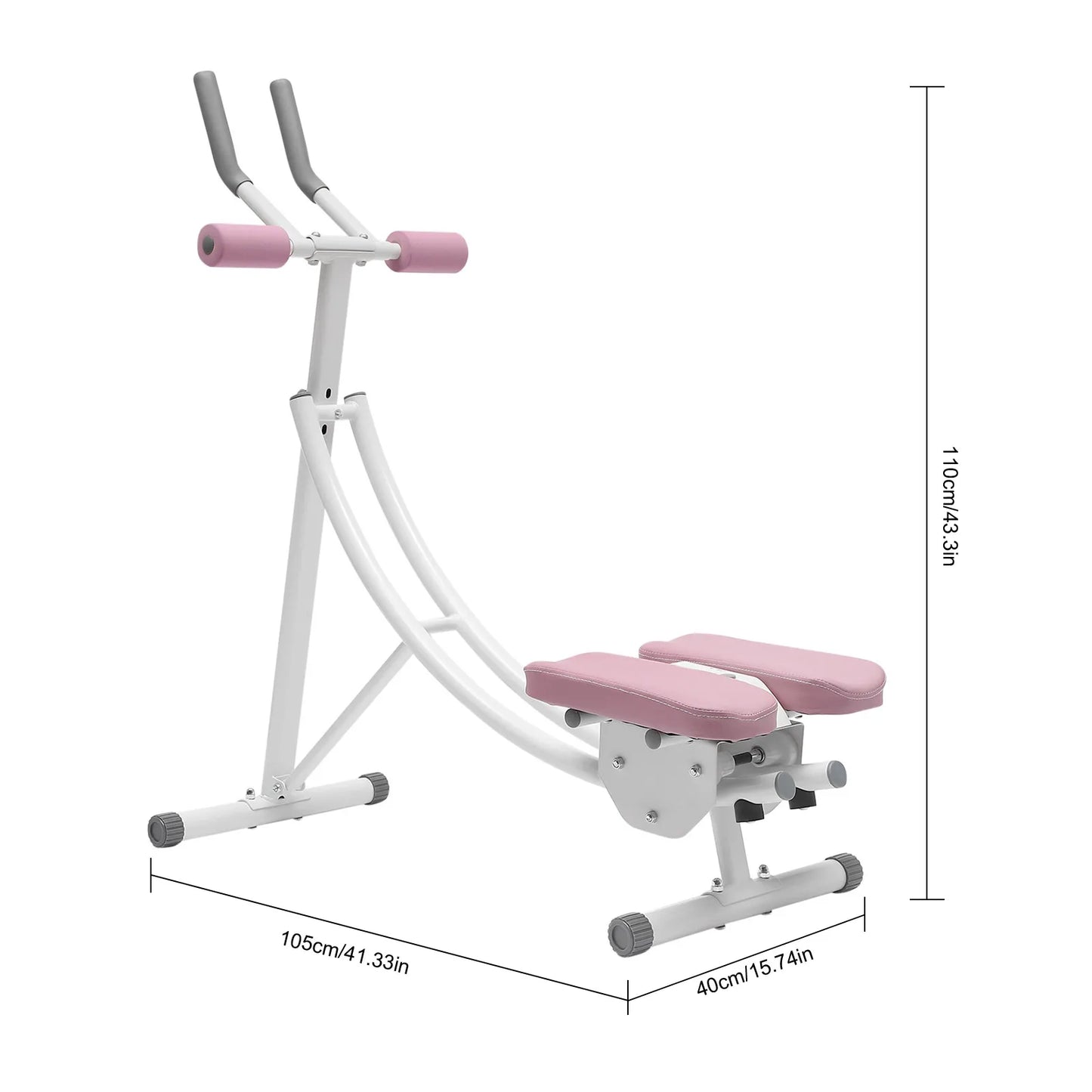 Premium Foldable Dual Arc Ab Trainer Digital Led Display Console