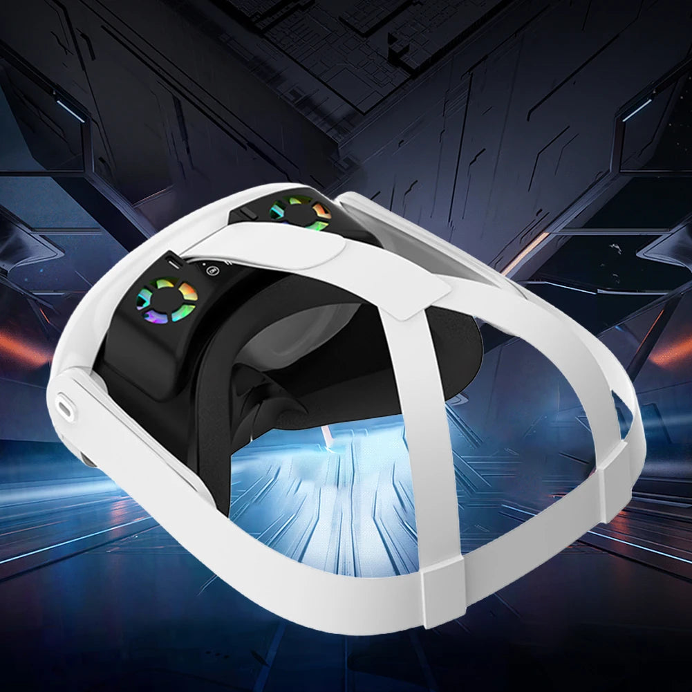 APWIKOGER Face Cover With Cooling Fan Anti Leakage Nose Pad For Meta Quest 3 RGB