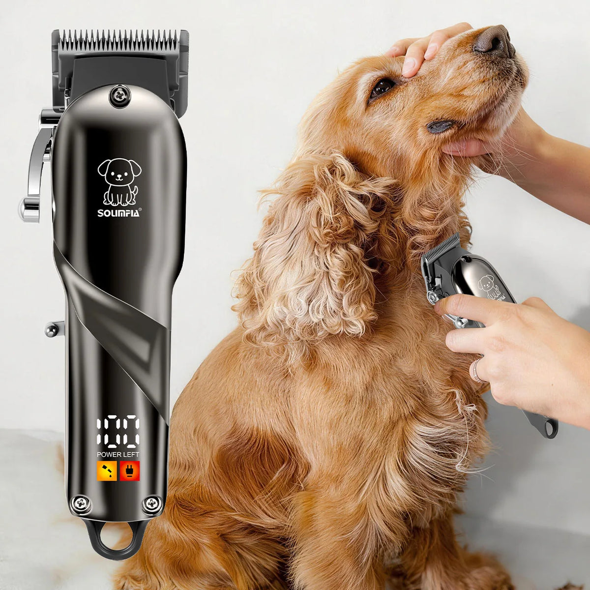 Solimpia Professional Pet Hair Clipper for Dogs and Cats