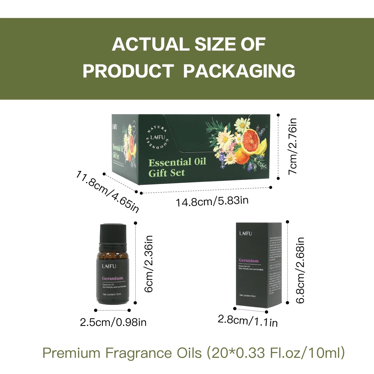 LISM OIMG Water Soluble Essential Oils Set Pack Of 20 For Aromatherapy Diffuser