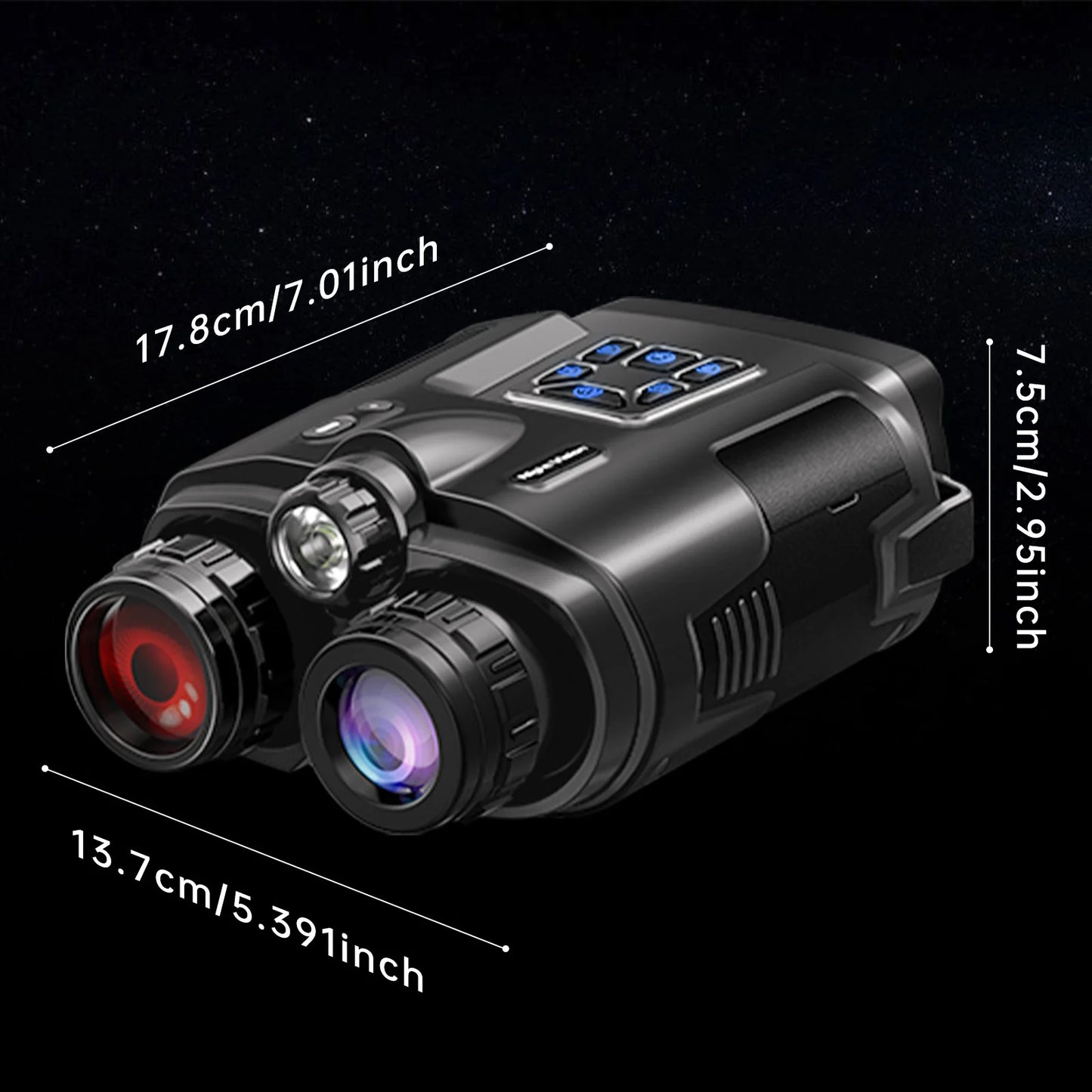 DIYIMIN Night Vision Binoculars 4K Infrared 8X Digital Zoom Goggles Rechargeable