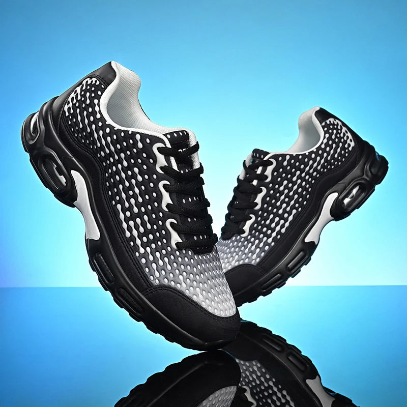 Men's Cushioning Running Shoes EVA Midsole for Shock Absorption Lightweight & Breathable Mesh Sports Sneakers Gym and Walking