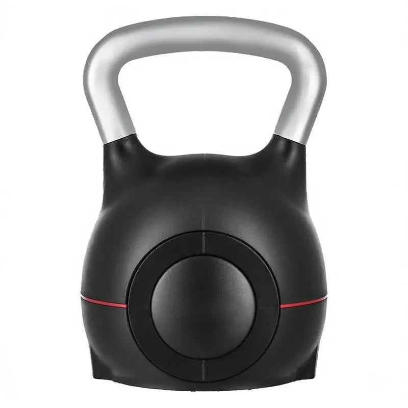 Kettlebell, Adjustable Kettlebell with 7 Weight Levels (5, 11.5, 18, 24.5, 31, 37.5, 44 lbs), Die-Cast Aluminum and ABS Material, for Grip Strength Training, Full-body Workout & Cross-Training