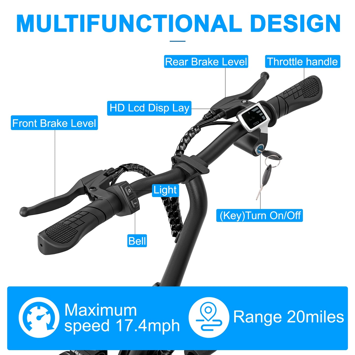 EILLEO SPACEWALK 36V Electric Scooter For Adults With Three Seats