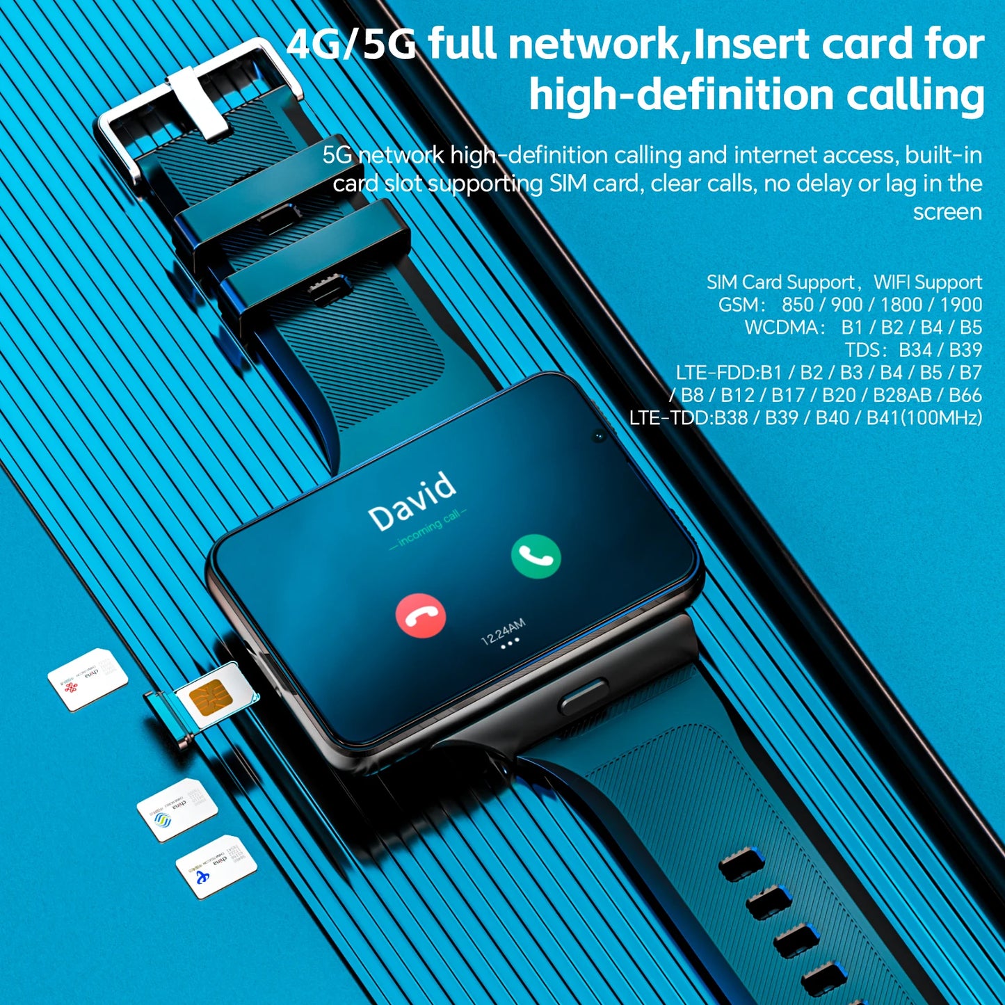 LOKMAT APPLLP MAX Android Smart Watch 4G Phone Connectivity