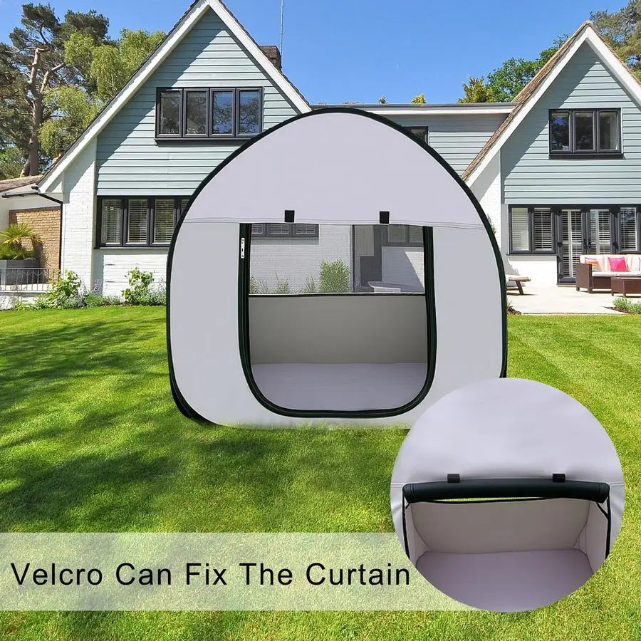 Pop Up Dog Kennel Enclosure Portable Outdoor Crate With Carry Bag Waterproof Travel Carrier For Camping For Dog Owners
