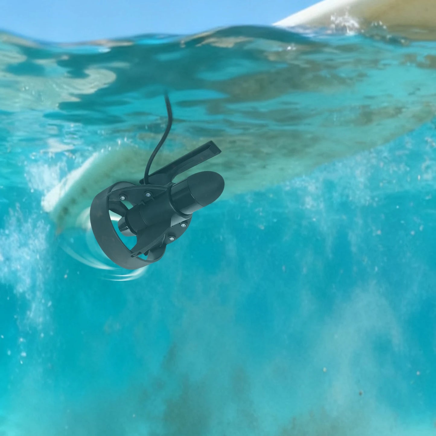 Underwater Electric Thruster For Paddle Boards 288W Brushed Motor Hands Free Boating For SUP Enthusiasts