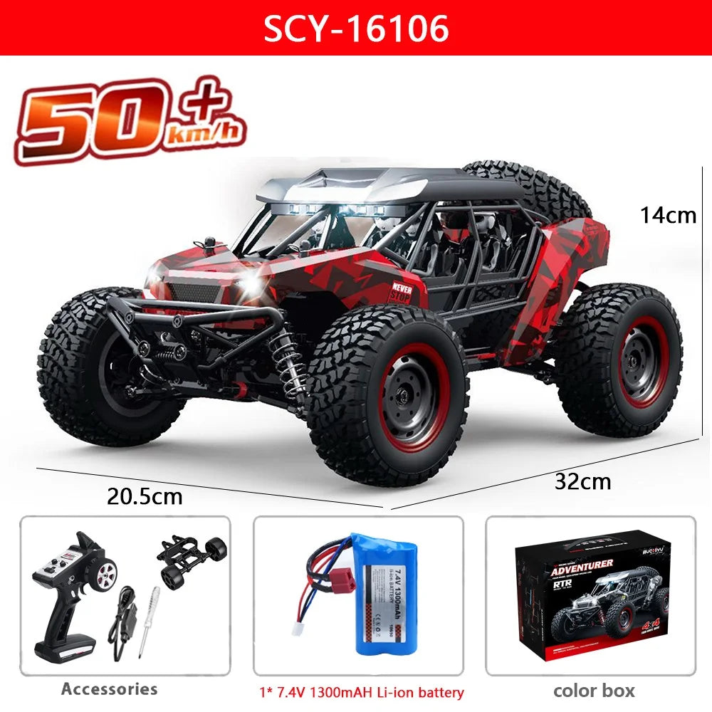 WLtoys 16106 1to16 50KMH 4WD RC Car With LED Remote