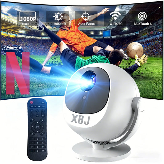 XBJ Portable Projector 1280x720 HD With WiFi Bluetooth HDMI USB