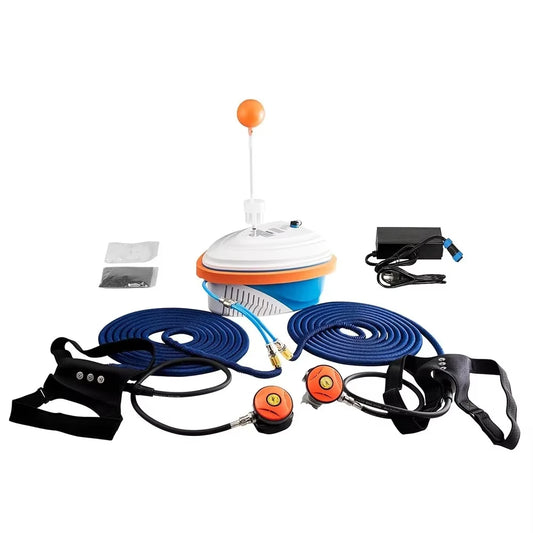 GOYOJO Scuba Diving Ventilator Dual User Portable Underwater Device For Divers Waterproof Rechargeable 7H Battery